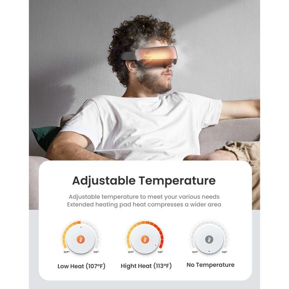 RENPHO Eyeris View Extended Eye Massager for Migraines FSA or HSA Eligible 9064 - Picture 3 of 8